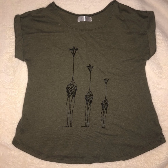 Giraffe print t-shirt - Picture 1 of 2